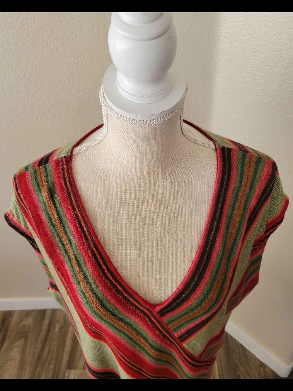 VTG Lauren Ralph Lauren Southwestern Linen Sleeveless Top 3X